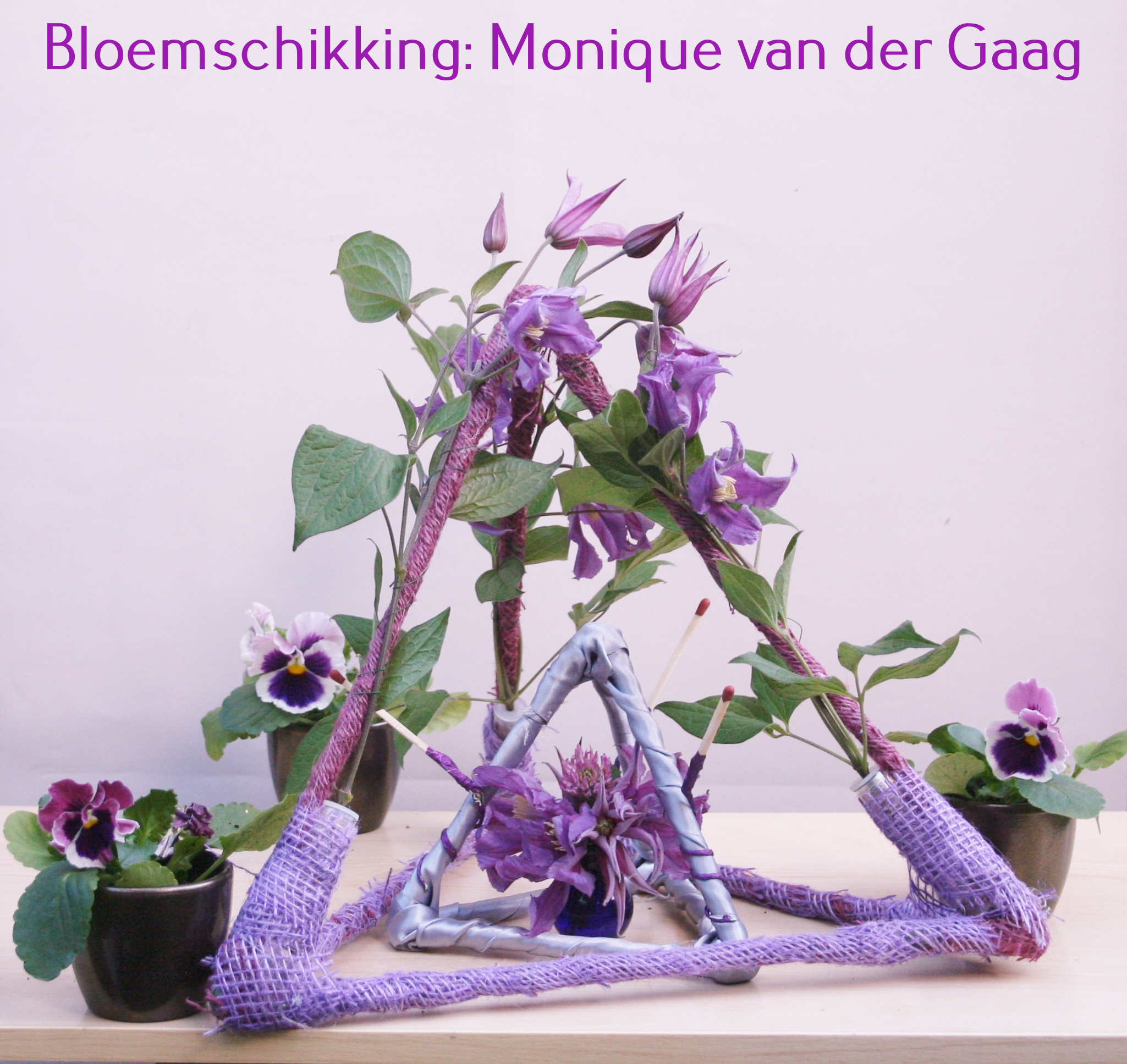 Drie-eenheid Clematis, Klaver en Viooltjes... eerste zomerdienst